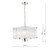 Dar Lighting Eveyln 3 Light Polished Nickel and Glass Feature Pendant Light