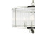 Dar Lighting Eveyln 3 Light Polished Nickel and Glass Feature Pendant Light