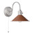 Dar Lighting Hadano Antique Chrome with Umber Shade Wall Light