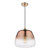 Dar Lighting Klaxon Ombre Copper Glass Pendant Light