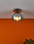 Dar Lighting Lycia Matt Black with Ombre Smoked Glass Semi Flush Ceiling Light