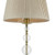 Dar Lighting Lyzette Aged Brass and Ribbed Glass with Shade Table Lamp