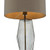 Dar Lighting Mubina Black Chrome and Smoked Glass with Shade Touch Table Lamp