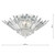 Dar Lighting Nimbus 5 Light Polished Chrome and Crystal Flush Ceiling Light