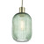 Dar Lighting Sawyer Green Ribbed Glass Easy Fit Pendant