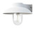 Mani Matt White with Clear Glass Outdoor IP44 Wall Light