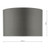 Dar Lighting Zeya 37cm Grey Faux Silk Drum Shade Only