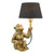 Dar Lighting Zira Gold Monkey with Shade Table Lamp