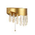 Searchlight Jewel Gold with Crystal Led Wall Light 