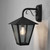 Benu Down Black with Clear Glass Outdoor IP23 Wall Lamp