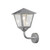 Benu up Galvanized Clear Glass Wall Lamp