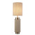 Searchlight Flask Natural Hessian with Satin Nickel and Natural Shade Table Lamp 
