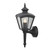 Cassiopeia Matt Black with Clear Glass Outdoor IP23 Wall Light