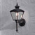 Cassiopeia Matt Black with Clear Glass Outdoor IP23 Wall Light