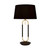 Searchlight Jazz Satin Brass And Black with Black Velvet Shade Table Lamp 