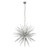 Searchlight Starburst 10 Light Polished Chrome with Clear Glass Beads Pendant Light 
