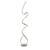 Searchlight Twirls Chrome and Clear Crystal Led Floor Lamp 