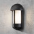 Tyr Black Finish with Opal White Glass Outdoor IP23 Wall Light