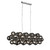 Searchlight Berry 25 Light Chrome with Smoked Glass Pendant Light 