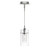 Searchlight Duo I Satin Silver with Double Glass Pendant Light 