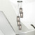 Searchlight Duo 2 5 Light Chrome with Smoked Double Glass Cluster Pendant Light 