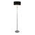 Searchlight Ontario Chrome and Black Shades with Silver Inner Floor Lamp 