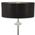 Searchlight Ontario Chrome and Black Shades with Silver Inner Table Lamp 