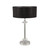 Searchlight Ontario Chrome and Black Shades with Silver Inner Table Lamp 