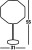 Searchlight Wicker Black Wicker with Black Body Table Lamp 