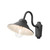 Vega Matt Black Aluminium with Clear Glass Wall Light