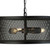 Searchlight Fishnet 3 Light Matt Black Drum Pendant Light 