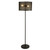 Searchlight Fishnet 2 Light Matt Black Floor Lamp 