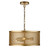 Searchlight Fishnet 3 Light Matt Gold Drum Pendant Light 