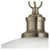 Searchlight Bistro Antique Brass with Marble Glass Single Pendant Light 