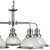 Searchlight Bistro 5 Light Satin Silver with Marble Glass Pendant Light 
