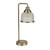 Searchlight Bistro Ii Antique Brass with Textured Glass Table Lamp 