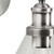 Searchlight Pyramid Satin Silver with Clear Glass Wall Light 