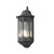 Pallas Matt Black Flush Half Lantern Wall Light