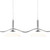 Searchlight Alexis 4 Light Chrome with Opal Glass LED Bar Pendant Light 