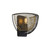 Searchlight Honeycomb Black with Gold Wire Mesh Wall Light 