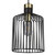 Searchlight Bird Cage Black and Gold Frame 22cm Pendant Light 