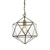 Searchlight Fairfax Antique Brass Prism Shaped Lantern 