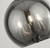 Searchlight Sagittarius 3 Light Black and Chrome Smoked Glass Ball Pendant Light 
