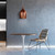 Vibrant Metallic Pink Metal Bell 26cm Pendant Light