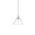 Searchlight Pyramid Satin Silver and Clear Glass Pendant Light