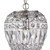 Searchlight Pineapple Satin Silver with Clear Glass Pendant Light 