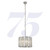 Searchlight Alexandra 5 Light Satin Silver with Aquatex Glass Pendant Light