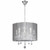 Searchlight Venetian 5 Light Chrome with Clear Glass and Silver Shade Pendant Light