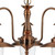 Searchlight Fisherman 3 Light Copper with Seeded Glass Pendant Light 
