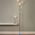 Searchlight Bellis Ii 3 Light Chrome with Clear Glass Floor Lamp 
